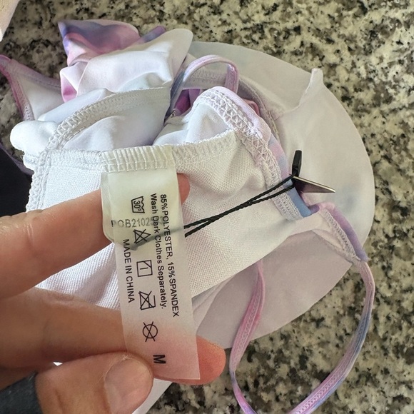 Tempt Me Two Piece High-Waisted Swimsuit with Ruffle and Tummy Control Bottoms - Picture 4 of 6